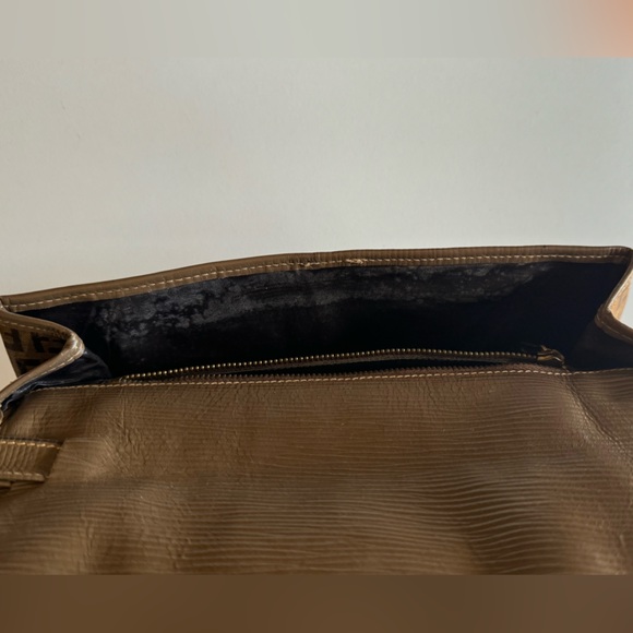 Fendi Zucchino Clutch Bag Fall Vintage Classic Timeless - Picture 10 of 13